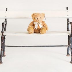 Oso peluche de color marrón para 'San Valentín'
