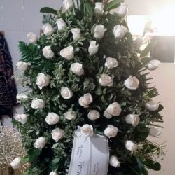 Palma de defunción de Rosas Blancas (pequeña)
